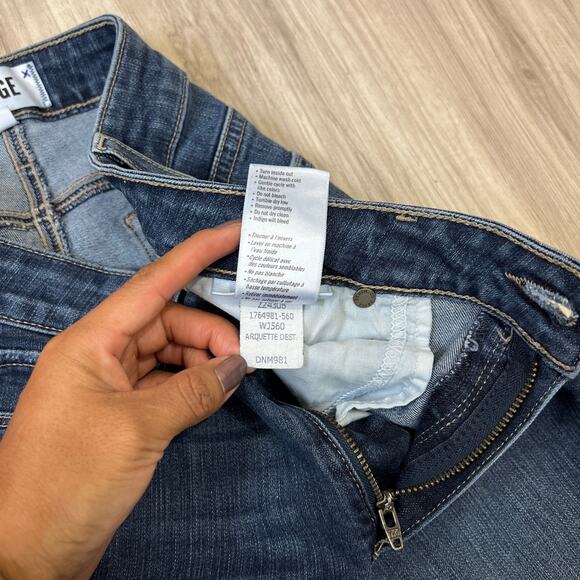 PAIGE Verdugo Ankle Distressed Blue Jeans Size W31 - Picture 10 of 11